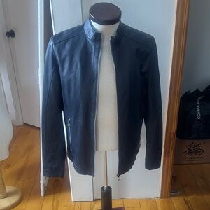 Men's Black Leather Jacket